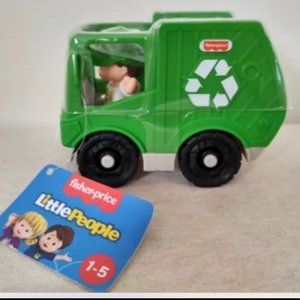 New Fisher Price Little People Green Toy Truck